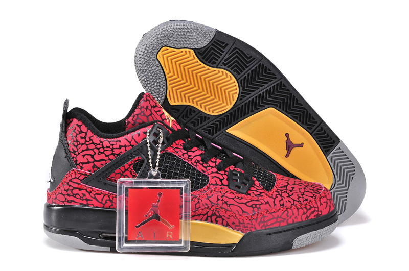 Air Jordan 4 Women Shoes Aaa Red/Black Online